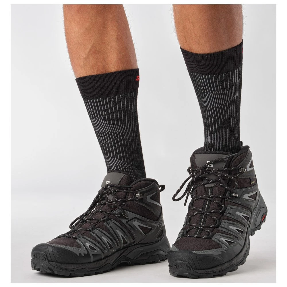 Wanderschuhe Salomon X Ultra Pioneer Mid Gtx Black Magnet Monument – Bild 8