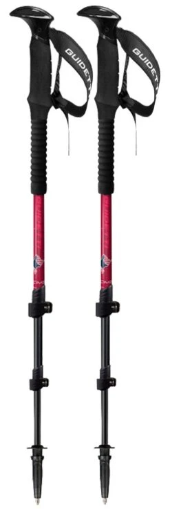 Stöcke Guidetti Cime Alu 125cm Carmin