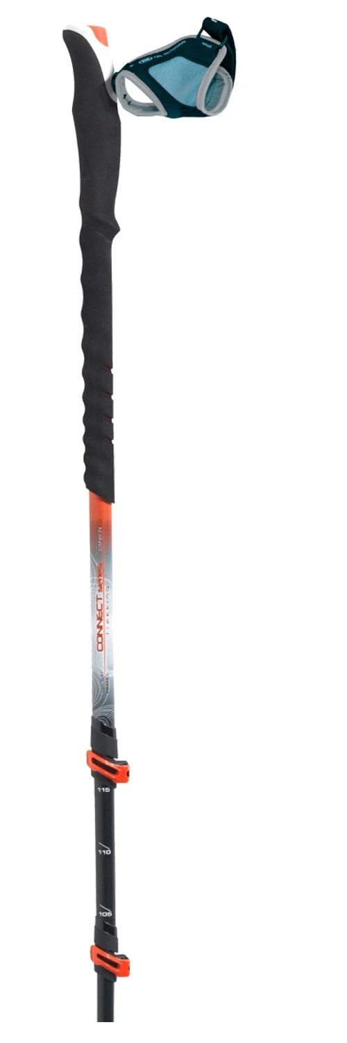 Stöcke TSL Connect Carbon 3 Cross Twist Black Orange – Bild 2