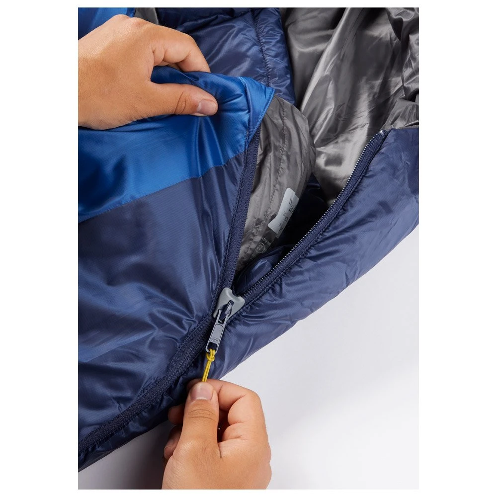 Schlafsack RAB Solar Eco 2 Long Left Ascent Blue – Bild 7