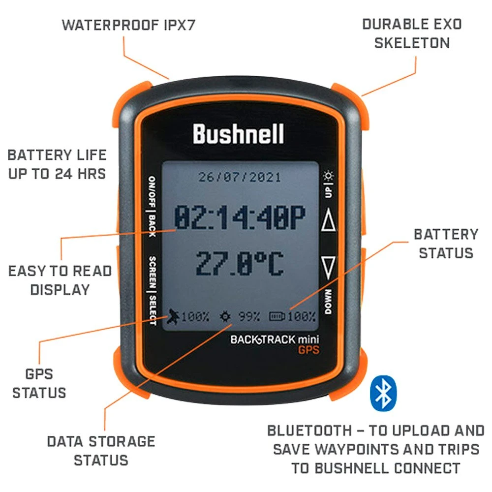 Navi Bushnell Backtrack Mini Black – Bild 3