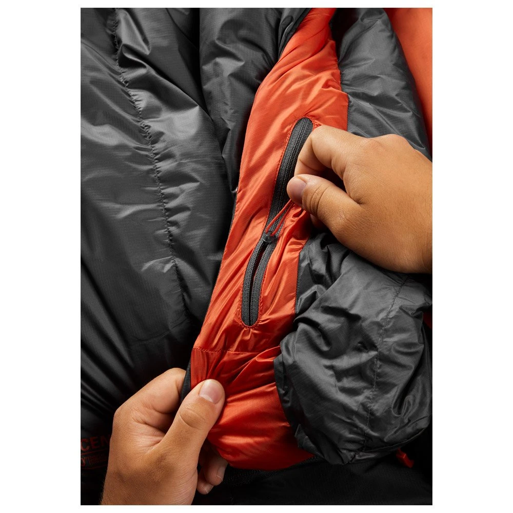 Schlafsack RAB Ascent 500 Long Left Graphene – Bild 7