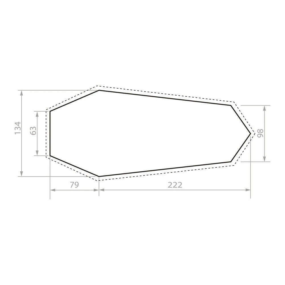 Zeltunterlagen Vaude Fp Taurus UL 2P Bark – Bild 2