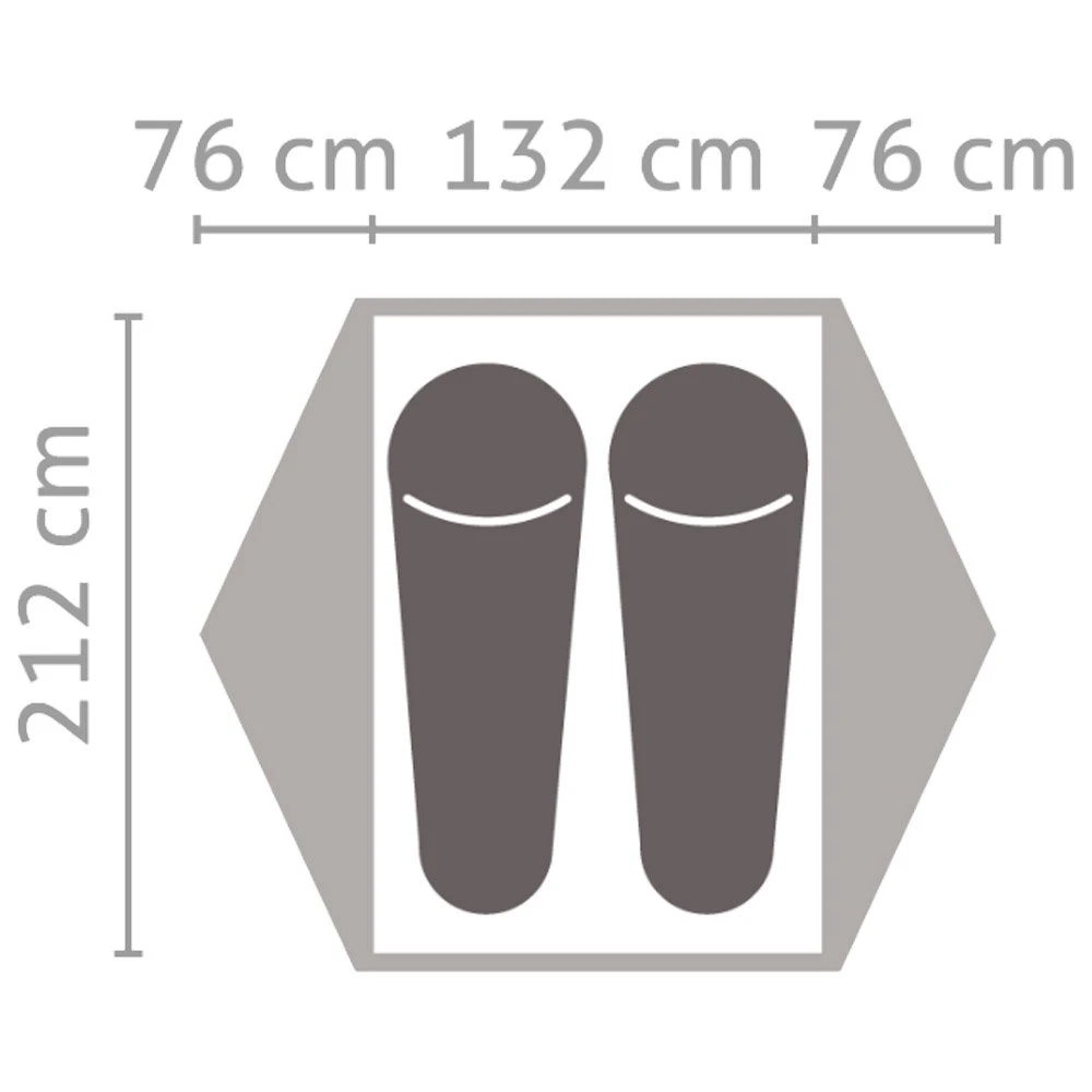 Zelt Salewa Latitude II Cactus Grey – Bild 2