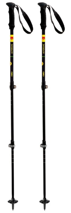 Stöcke TSL Country Alu 3 Light Auvergne 63-135Cm Black Yellow