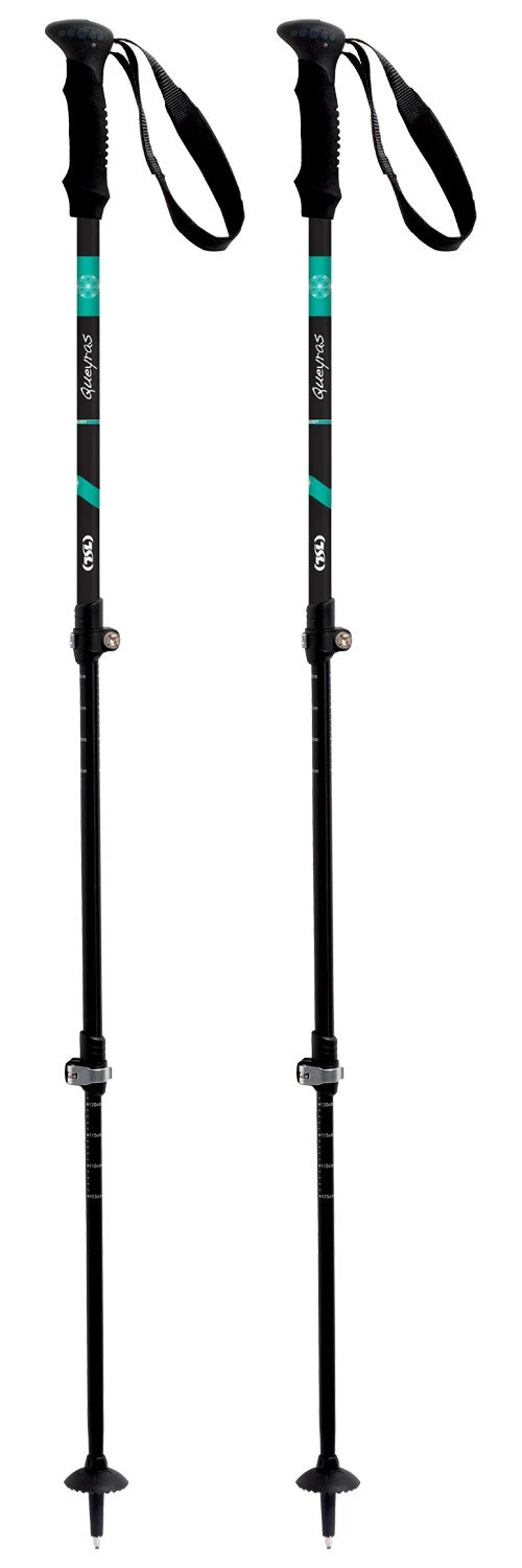 Stöcke TSL Country Alu 3 Light Queyras 63-135cm Black Green