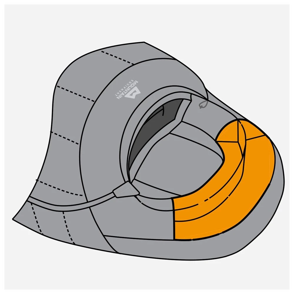 Schlafsack Mountain Equipment Glacier 450 Regular Left Imperial Red – Bild 5