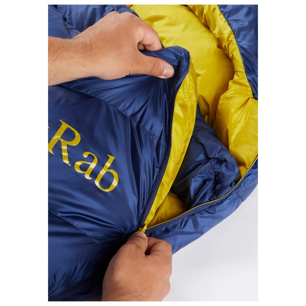 Schlafsack RAB Neutrino 400 Left Nightfall Blue – Bild 5