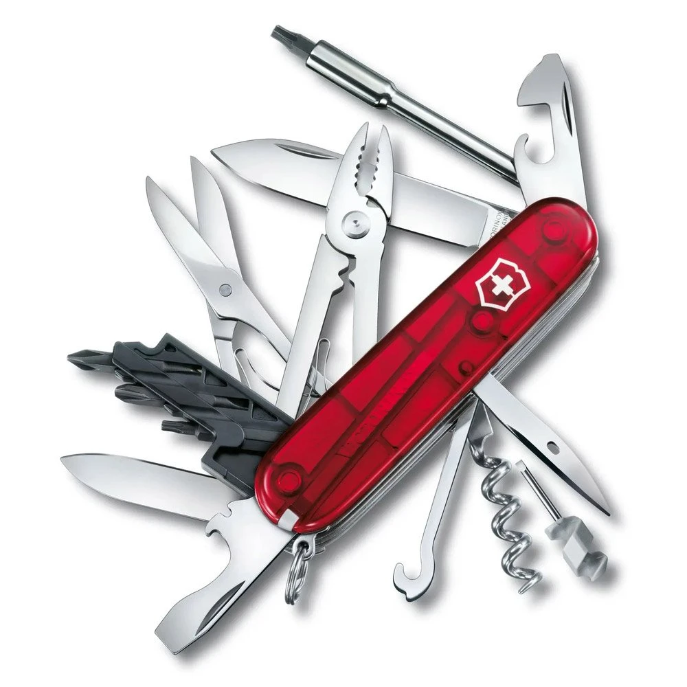 Messer Victorinox Cyber Tool M Red Translucide
