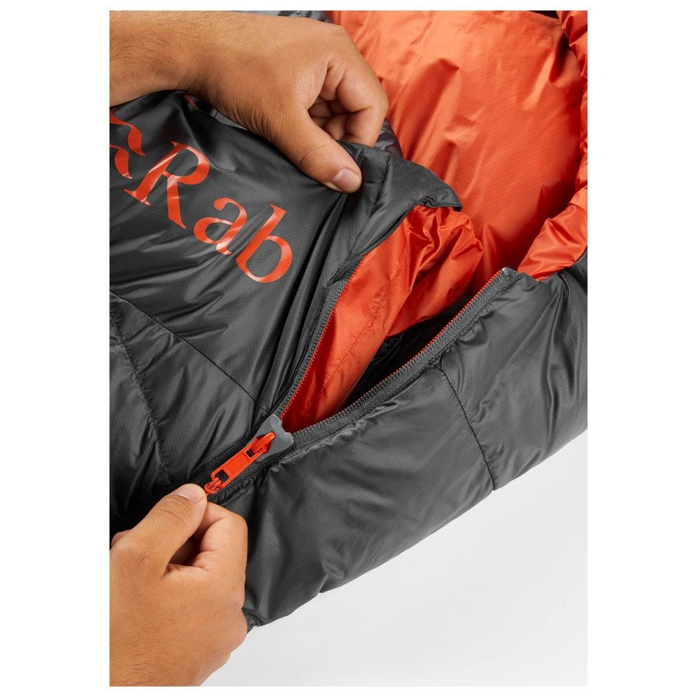 Schlafsack RAB Ascent 500 Long Left Graphene – Bild 5