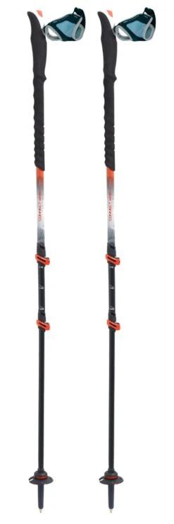 Stöcke TSL Connect Carbon 3 Cross Twist Black Orange