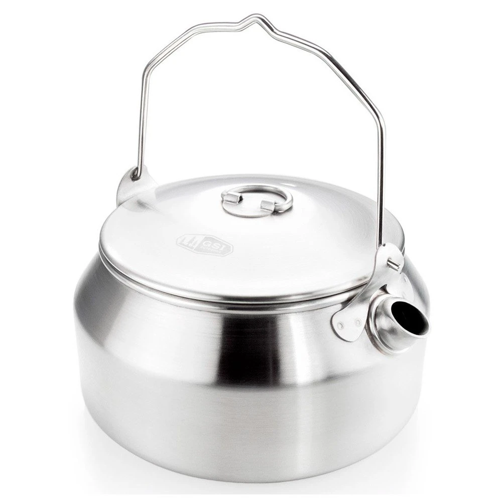 Kaffeekocher GSI Outdoor Glacier Stainless Tea Kettle Grey – Bild 3
