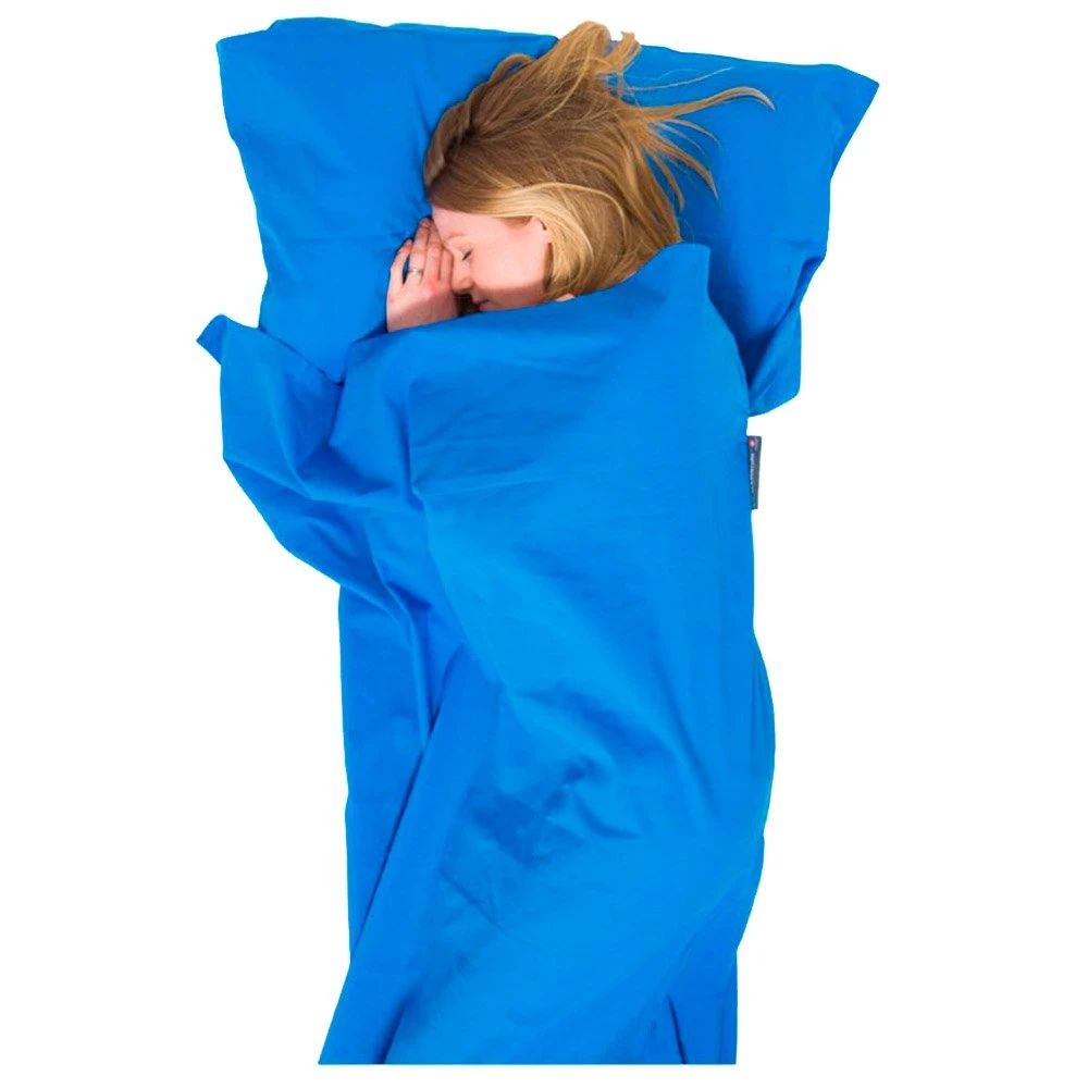 Schlafsack-Inlett Lifeventure Cotton Sleeping Bag Liner Rectangular Blue