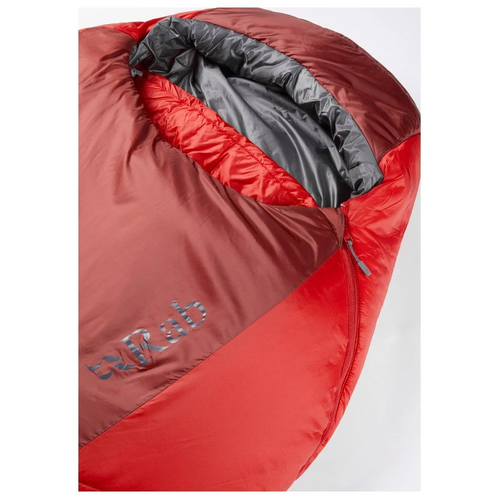 Schlafsack RAB Solar Eco 3 Long Left Oxblood Red – Bild 4