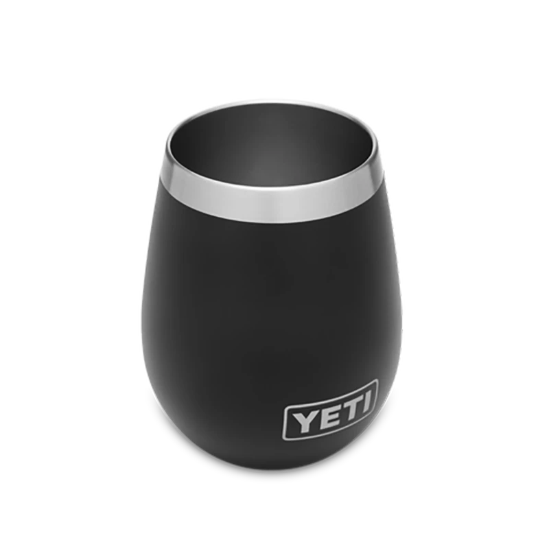 Glas Yeti Rambler 10 Oz Wine Tumbler Black – Bild 2