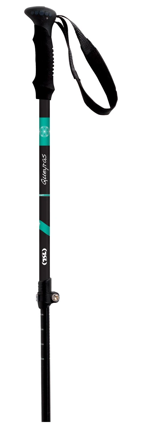 Stöcke TSL Country Alu 3 Light Queyras 63-135cm Black Green – Bild 2