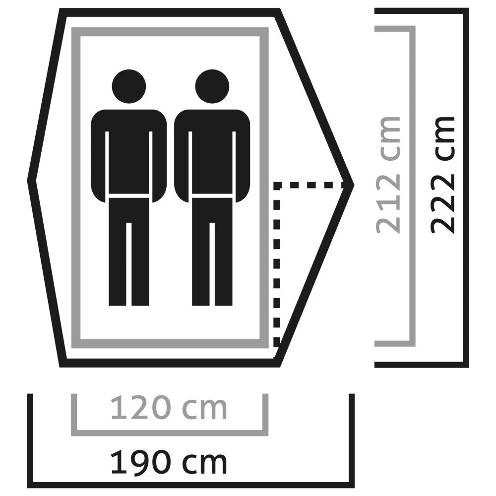 Zelt Salewa Micra II Green Cactus Grey – Bild 3