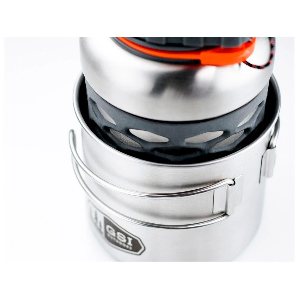 Glas GSI Outdoor Glacier Stainless Bottle 0.5L Grey – Bild 3