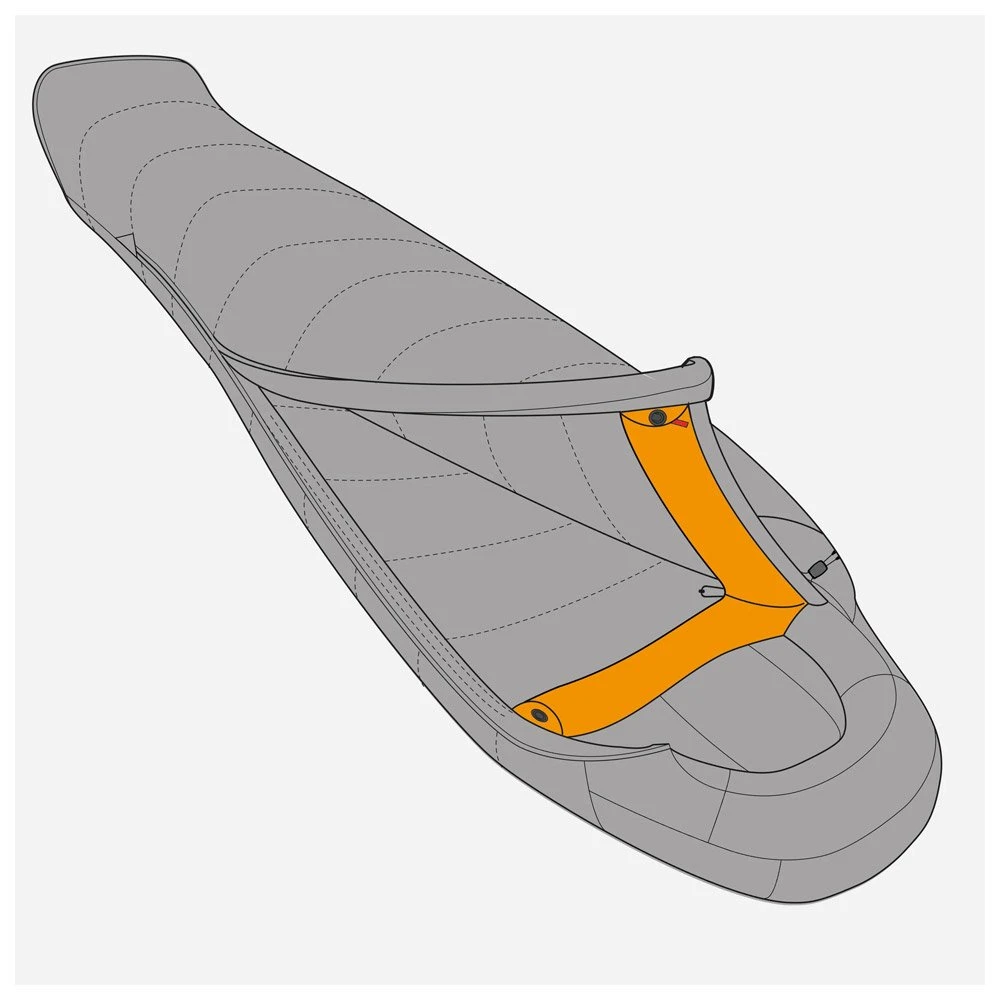 Schlafsack Mountain Equipment Glacier 450 Regular Left Imperial Red – Bild 3