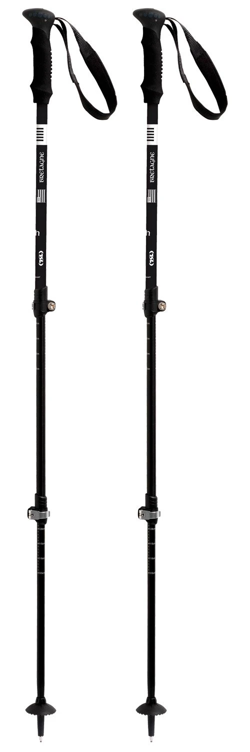 Stöcke TSL Country Alu 3 Light Bretagne 63-135cm Black White