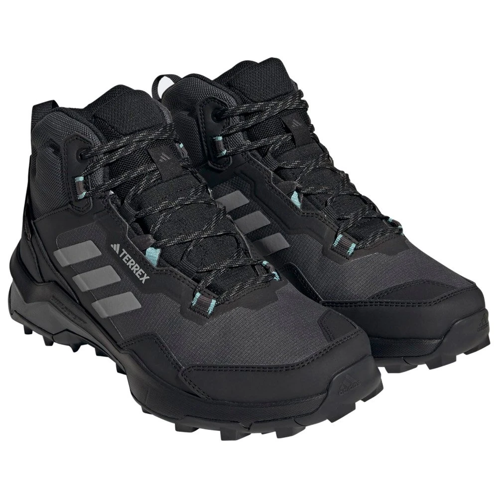 Wanderschuhe Adidas Terrex Ax4 Mid GTX W Cblack Grethr Minton – Bild 3