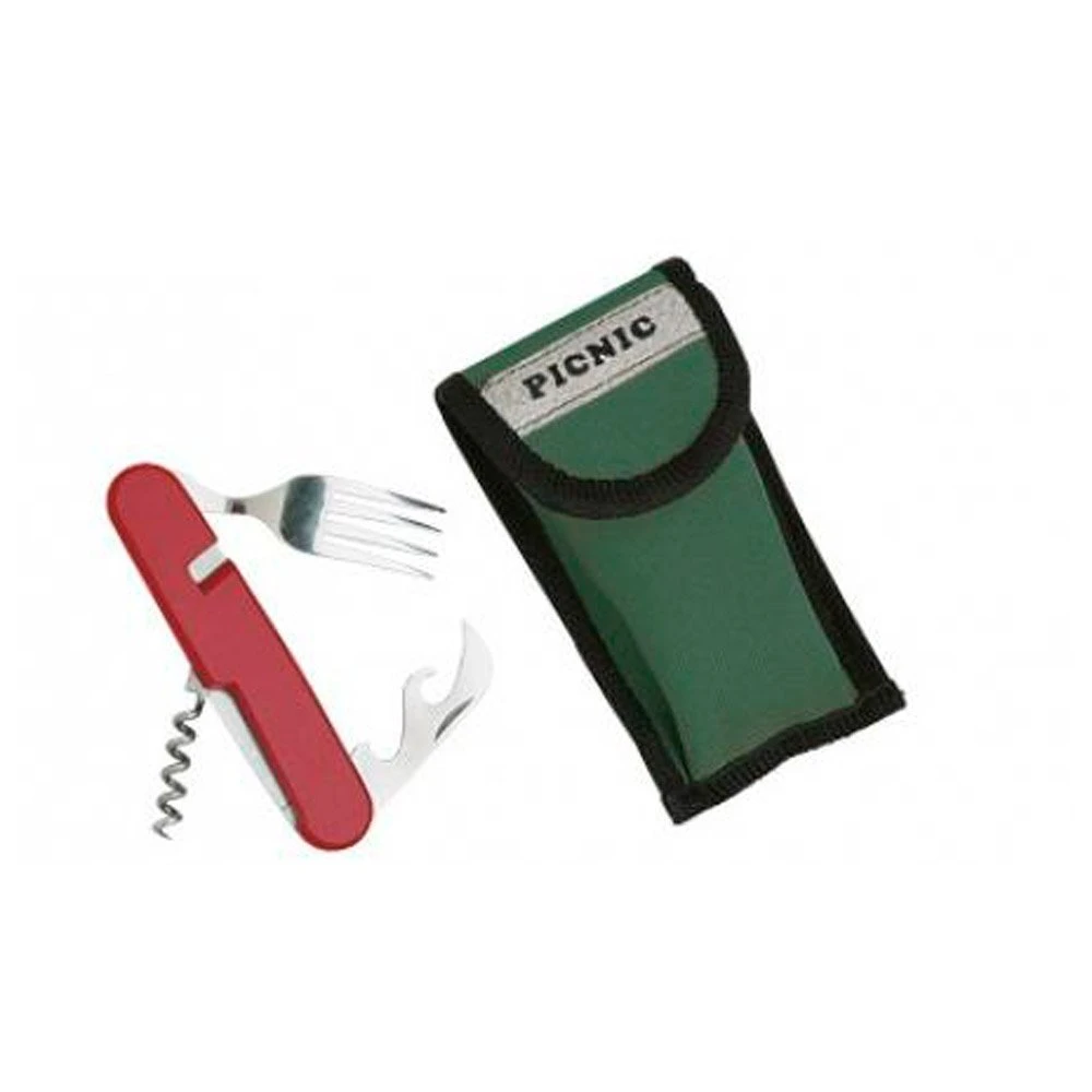 Besteck Herbertz Couvert Camping 6pièces 11Cm Inox + Etui Red – Bild 2