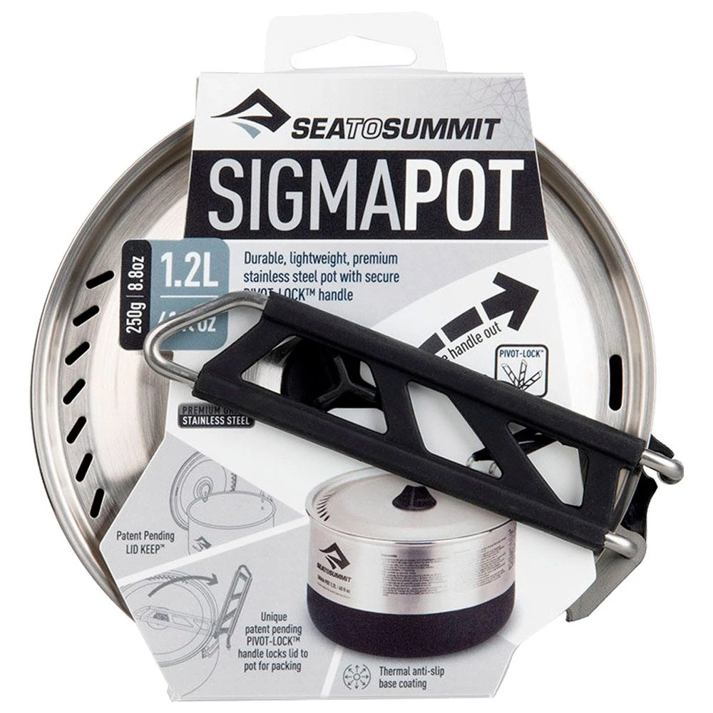 Topf Sea To Summit Sigma Pot 1,2 Litre Grey – Bild 3