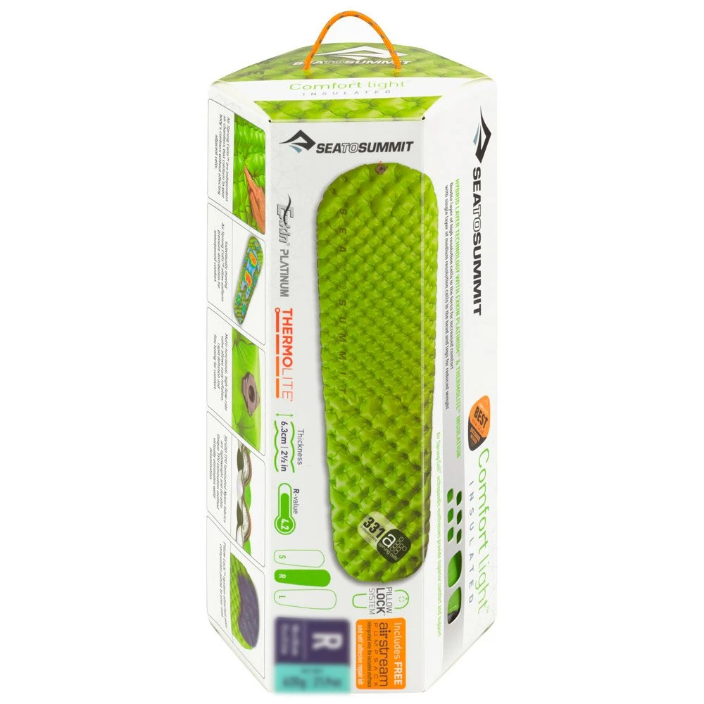 Isomatte Sea To Summit Comfort Light Insulated Vert – Bild 6