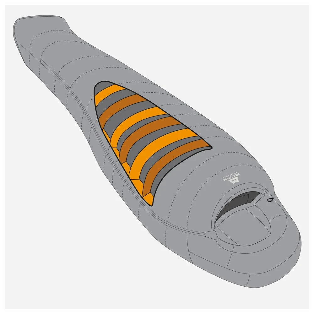 Schlafsack Mountain Equipment Glacier 450 Regular Left Imperial Red – Bild 4