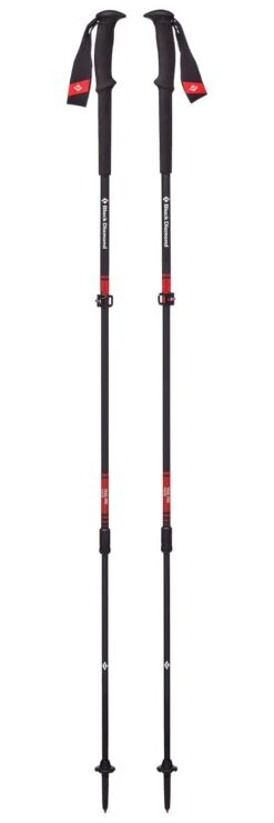 Stöcke Black Diamond Trail Pro Trekking Poles 105-140 Cm Fire Red